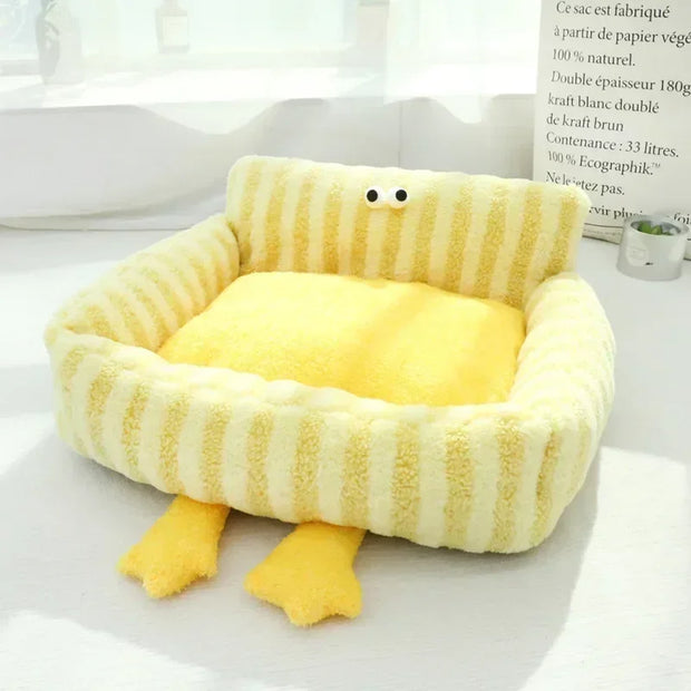 Soft Cat Bed Sofa Warm Pet Sofa for Small Dogs Puppy Non-slip Pet Sleeping Bed Plush Puppy Couch Cat Nest Cushion Pet Supplies