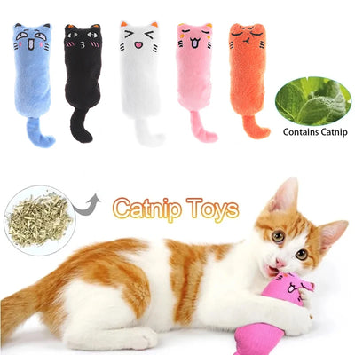 Cats Chew Toys Rustle Sound Catnip Toy For Pets Cute Cat Toys For Kitten Teeth Grinding Cat Plush Thumb Pet Accessories