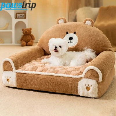 Cozy Pet Dog Bed Sofa Winter Warm Pet Bed for Small Dogs Cats Thicken Dog Sleeping Bed Plush Puppy Kennel Pet Supplies